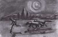 By the light of the moon
